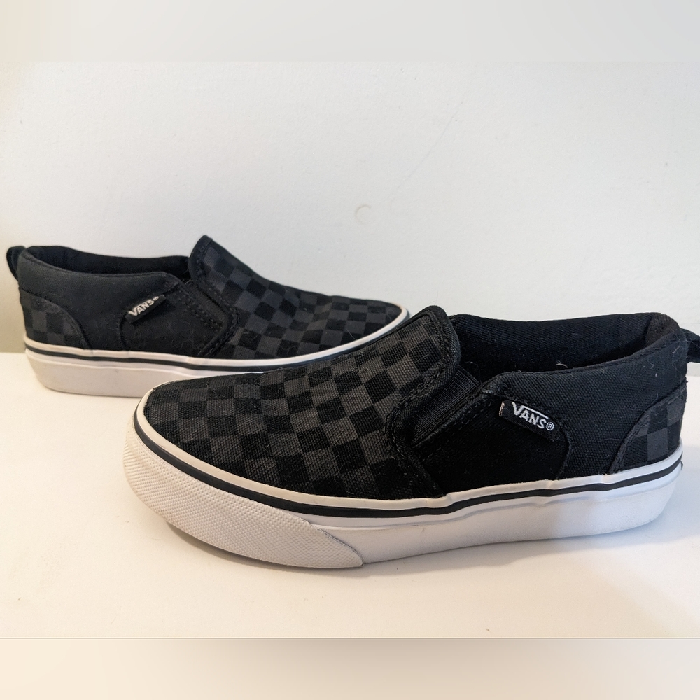 KIDS' VANS LITTLE KID ASHER SLIP-ON SKATE SHOES
